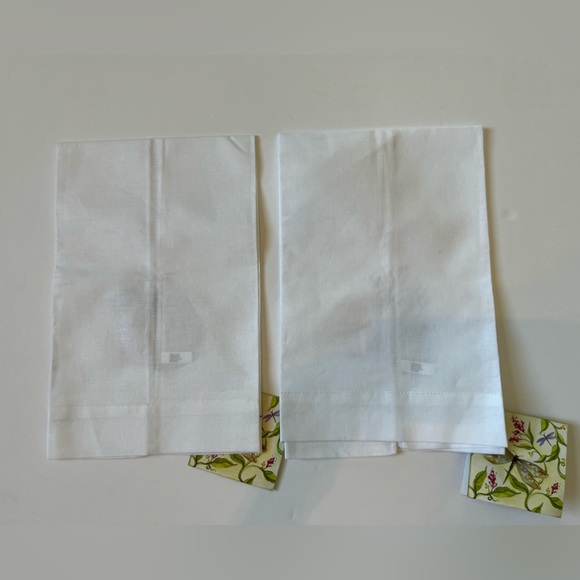 PEKING HANDICRAFT NATURES HARVEST PUMPKIN DESIGNS GUEST TOWELS. SET OF 2. NEW - Picture 2 of 6